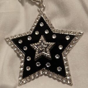 Paparazzi Black and Silver Star Pendant Necklace